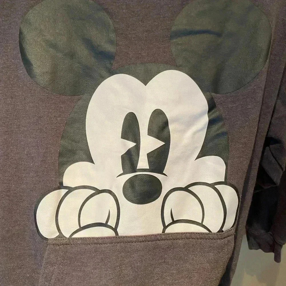 DISNEY MICKEY PULLOVER SWEATSHIRT HOODIE GRAPHIC - Picture 2 of 4